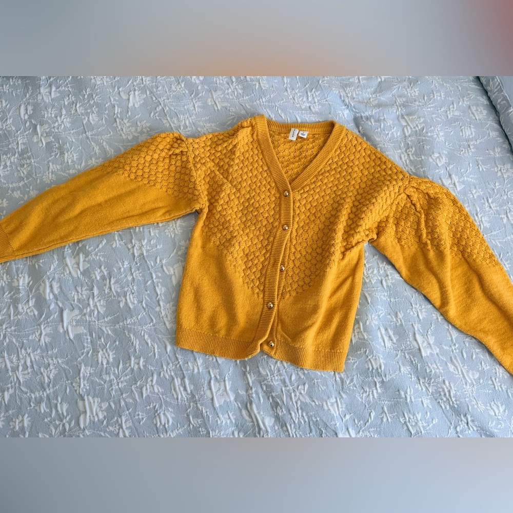 Janie and Jack Mustard Yellow Knit Sweater